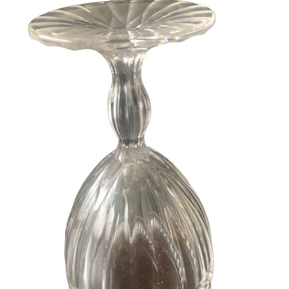 Vintage MIKASA Italian Countryside Crystal Goblet Glasses Water 7 1/8” Lot of 4 - Picture 8 of 16